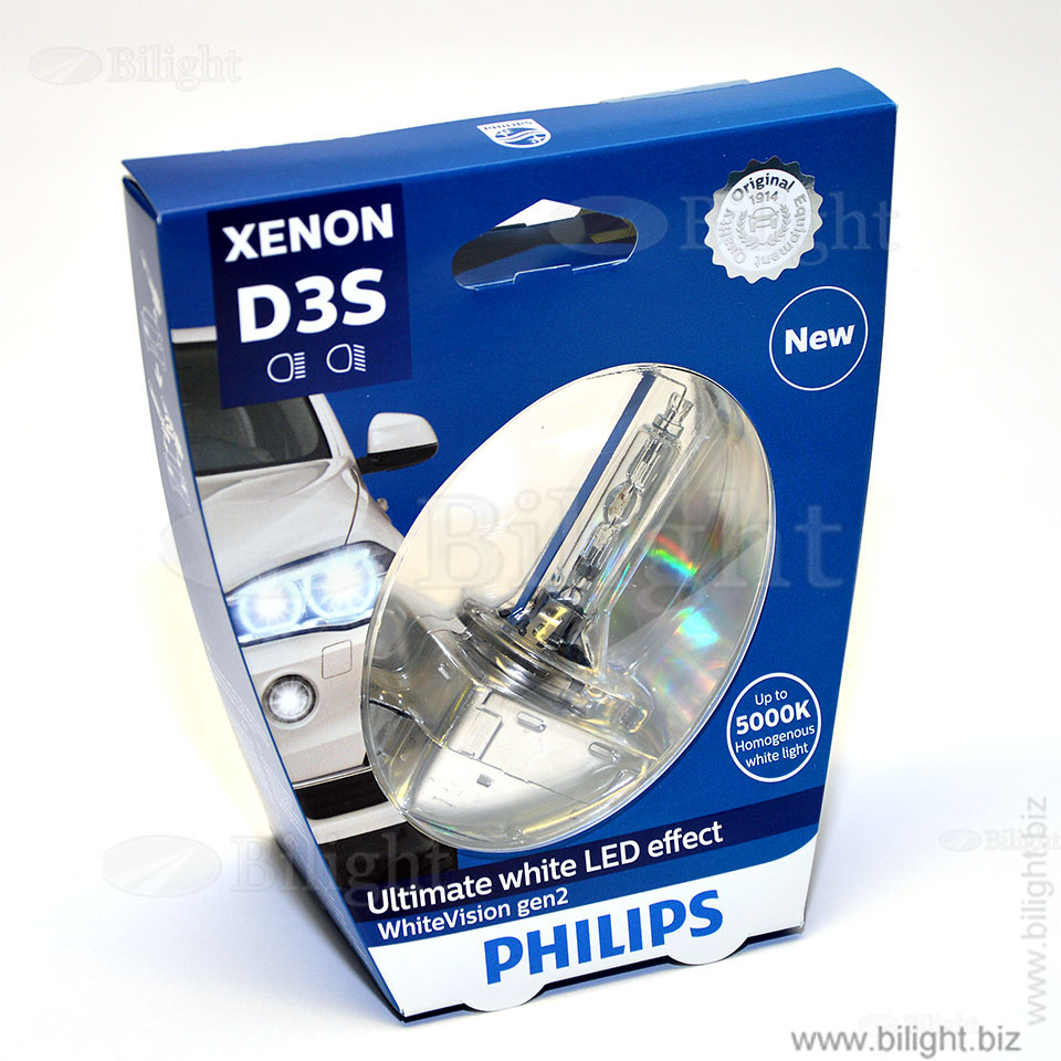 42403WHV2S1 - D3S 42V-35W (PK32d-5) WhiteVision gen 2 (Philips) - Лампа ксеноновая (газоразрядная) автомобильная - Philips Xenon