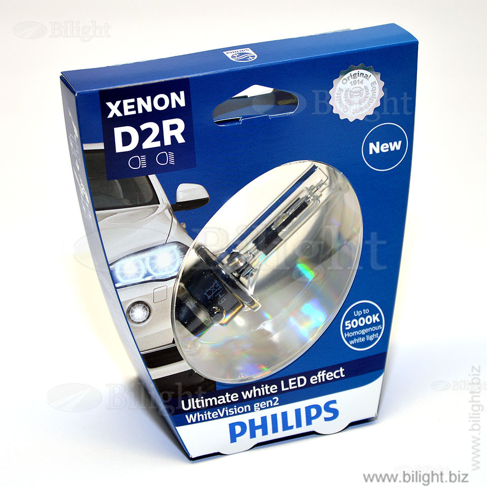 85126WHV2S1 - D2R 85V-35W (P32d-3) WhiteVision gen 2 (Philips) - Лампа ксеноновая (газоразрядная) автомобильная - Philips Xenon